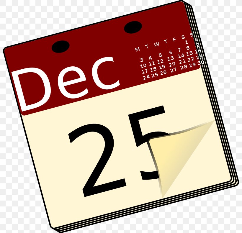 Calendar Clip Art, PNG, 800x790px, Calendar, Area, Brand, December, Free Content Download Free