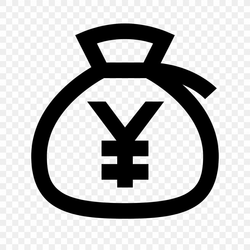 Money Bag Yen Sign Euro Sign, PNG, 1600x1600px, Money Bag, Area, Bank, Black And White, Brand Download Free