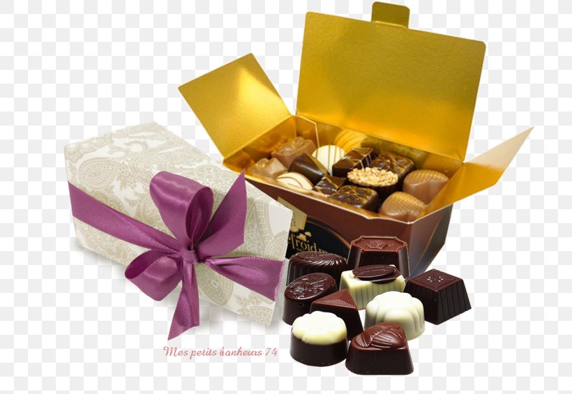 Bonbon Praline Petit Four Chocolate Gift, PNG, 715x565px, Bonbon, Box, Chocolate, Confectionery, Dessert Download Free