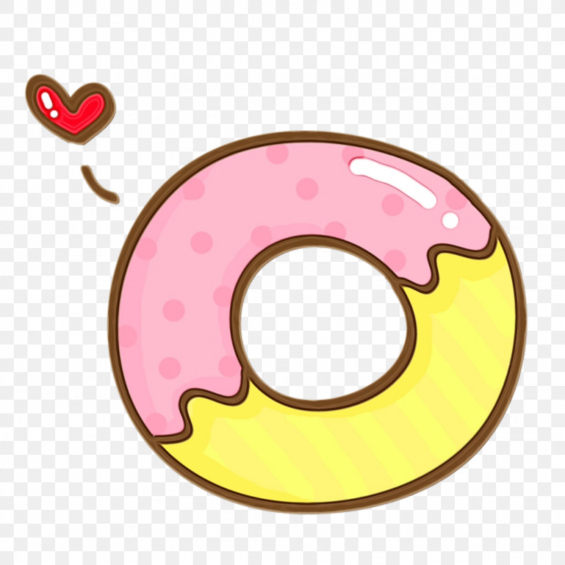 Cartoon Doughnut Circle Infant Gratis, PNG, 1024x1024px, Watercolor, Analytic Trigonometry And Conic Sections, Cartoon, Circle, Doughnut Download Free