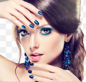 Fashion Beautiful Female Makeup - Color Eye Liner Cosmetics Lip Liner PNG