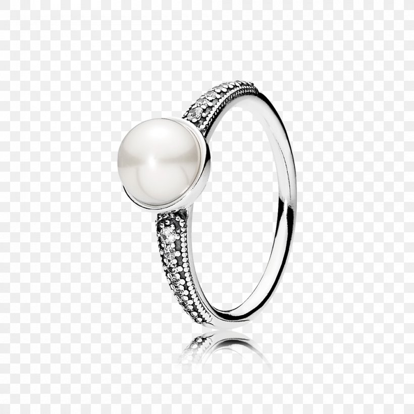 Earring Pandora Cubic Zirconia Pearl, PNG, 1000x1000px, Earring, Body Jewelry, Bracelet, Brilliant, Charm Bracelet Download Free