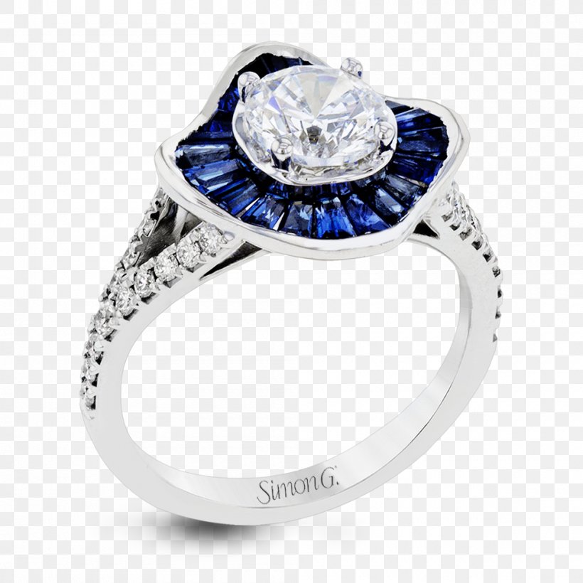 Engagement Ring Jewellery Gemstone Sapphire, PNG, 1000x1000px, Ring, Birthstone, Blue, Body Jewelry, Clothing Accessories Download Free