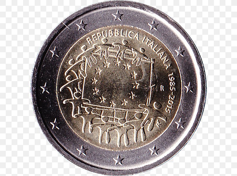 Euro Coins Italy European Union, PNG, 610x607px, 2 Euro Coin, 2 Euro Commemorative Coins, Coin, Currency, Euro Download Free