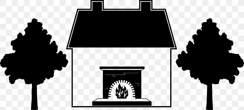 Home And Hearth Real Estate House Estate Agent, PNG, 2659x1204px, House, Black, Black And White, Brand, Estate Agent Download Free