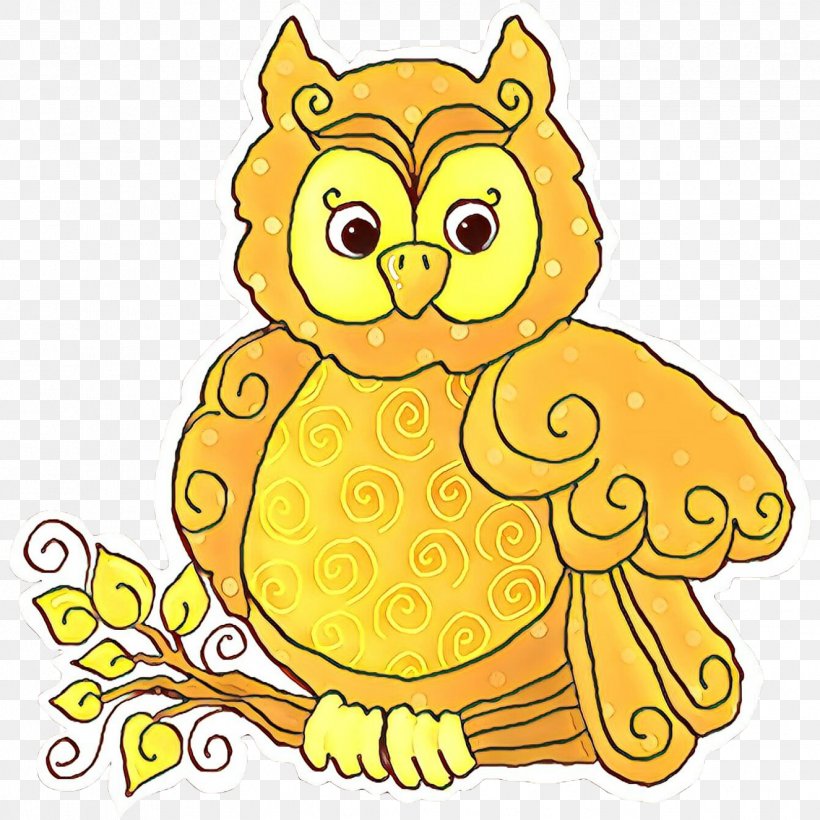 Yellow Cartoon Owl Clip Art Bird, PNG, 1325x1325px, Cartoon, Bird, Bird Of Prey, Owl, Yellow Download Free