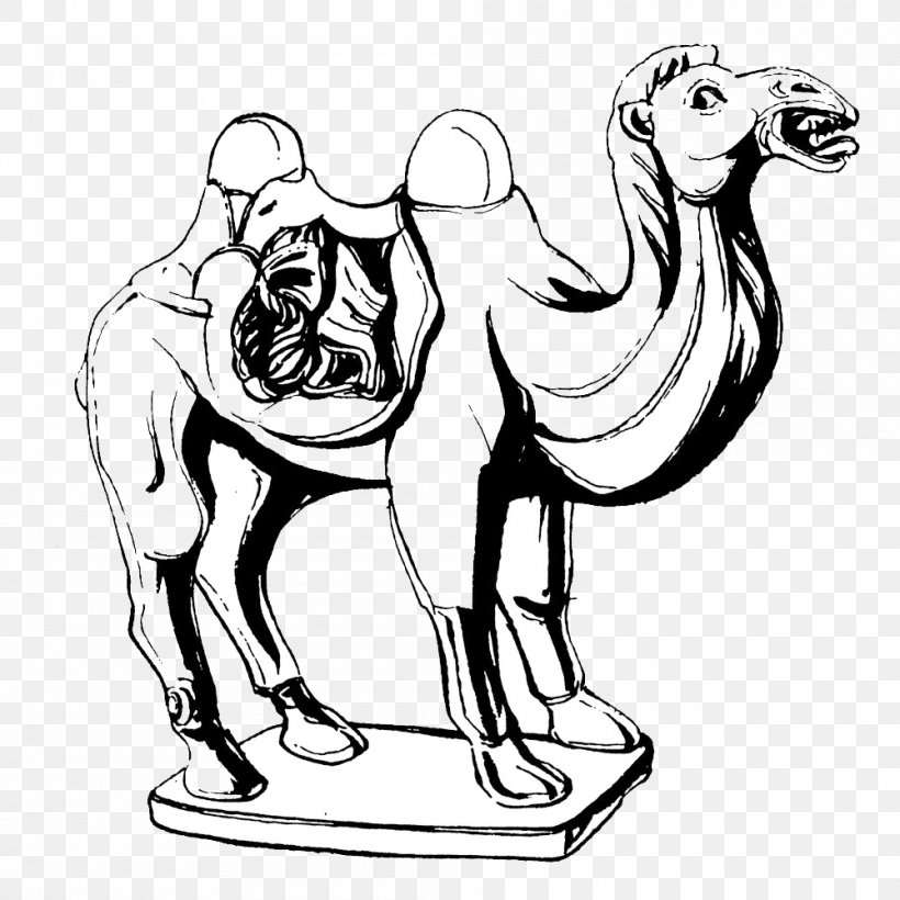 Camel Sculpture Painting Drawing Illustration, PNG, 1000x1000px, Camel, Arabian Camel, Art, Bactrian Camel, Blackandwhite Download Free