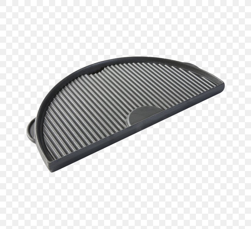 Barbecue Big Green Egg Cast Iron Griddle Half Moon Big Green Egg Ceramic Half Moon Plancha, PNG, 750x750px, Barbecue, Auto Part, Automotive Exterior, Baking Stone, Big Green Egg Download Free