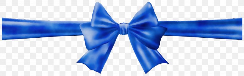 Bow Tie, PNG, 3000x944px, Watercolor, Azure, Blue, Bow Tie, Cobalt Blue Download Free