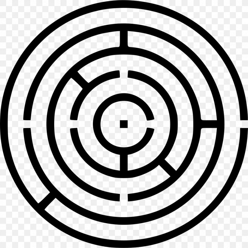 Labyrinth, PNG, 980x980px, Labyrinth, Area, Black And White, Icon Design, Maze Download Free