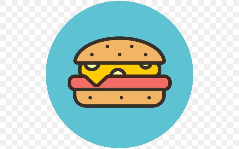 Hamburger Cheeseburger Fast Food Illustration, PNG, 512x512px, Hamburger, Cheese, Cheeseburger, Fast Food, Food Download Free