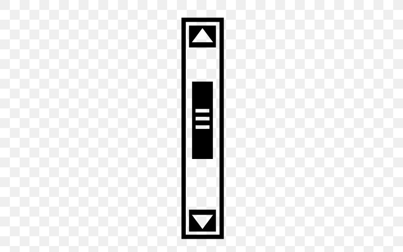 Scrollbar Scrolling, PNG, 512x512px, Scrollbar, Area, Black And White, Brand, Logo Download Free