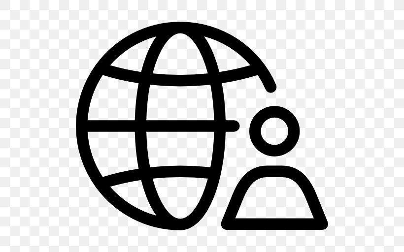 Globe World Symbol, PNG, 512x512px, Globe, Area, Black And White, Line Art, Magnifying Glass Download Free