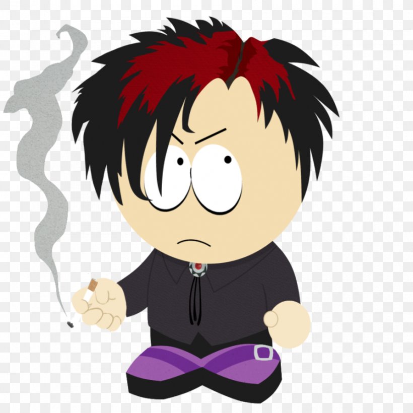 Goth Kids 3: Dawn Of The Posers Kyle Broflovski Eric Cartman Stan Marsh Kenny McCormick, PNG, 894x894px, Watercolor, Cartoon, Flower, Frame, Heart Download Free