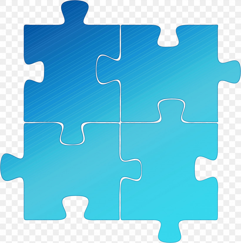 Jigsaw Puzzle Puzzle Turquoise Toy, PNG, 2976x3000px, Puzzle, Jigsaw Puzzle, Paint, Toy, Turquoise Download Free