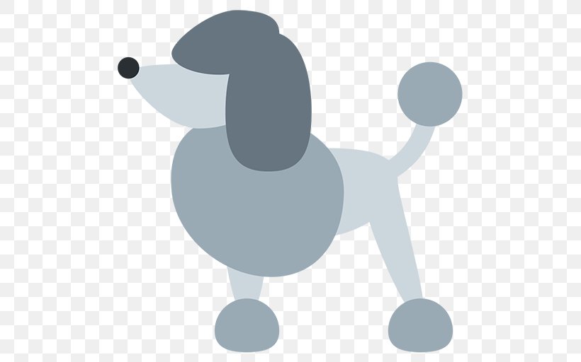 Miniature Poodle Emoji Puppy Dog Breed, PNG, 512x512px, Poodle, Black And White, Breed, Dog, Dog Breed Download Free