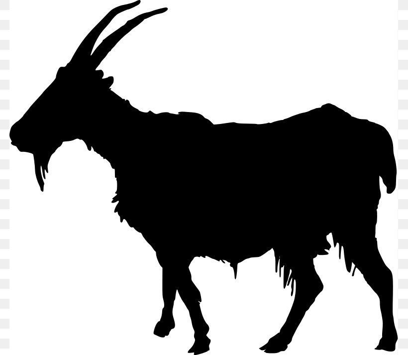 Boer Goat Sheep Silhouette Clip Art, PNG, 781x713px, Boer Goat, Black And White, Cattle Like Mammal, Cow Goat Family, Fauna Download Free