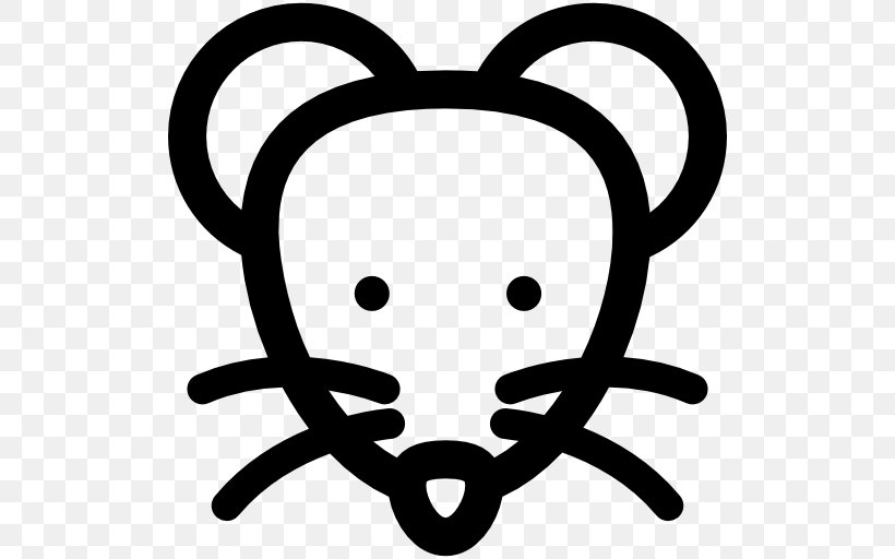 Computer Mouse Rat Clip Art, PNG, 512x512px, Computer Mouse, Artwork, Black, Black And White, Face Download Free