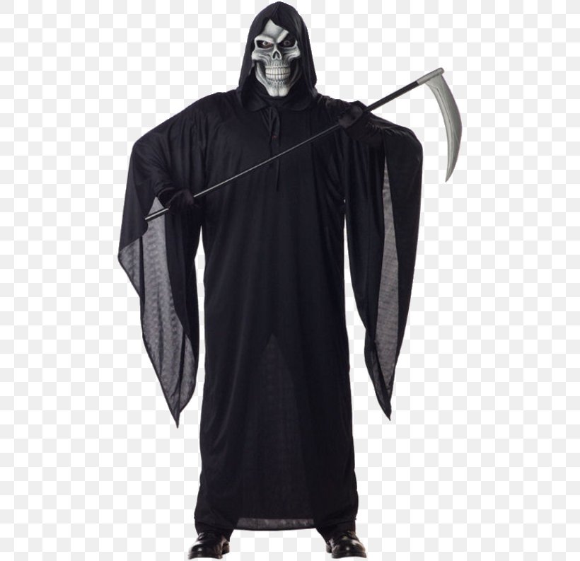 Death Robe Costume Party Halloween Costume, PNG, 500x793px, Death, Black, Clothing, Clothing Accessories, Costume Download Free