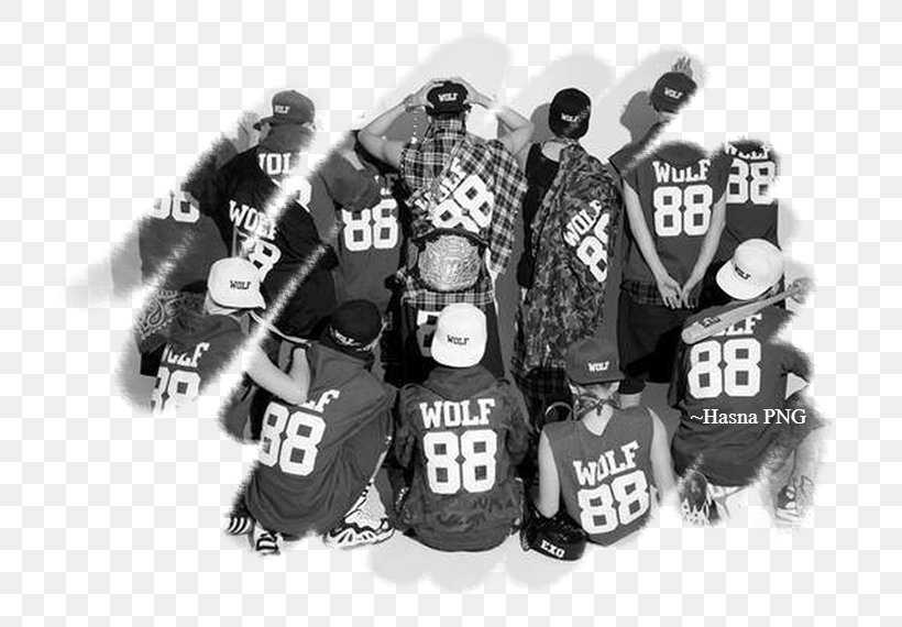 Exo From Exoplanet #1 – The Lost Planet Wolf XOXO Growl, PNG, 760x570px, Exo, Black And White, Brand, Chanyeol, Growl Download Free