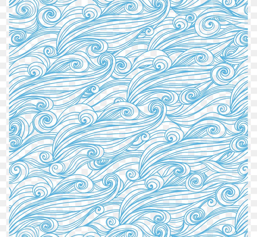 Wind Wave Euclidean Vector Pattern, PNG, 762x758px, Wind Wave, Aqua, Blue, Linearity, Motif Download Free