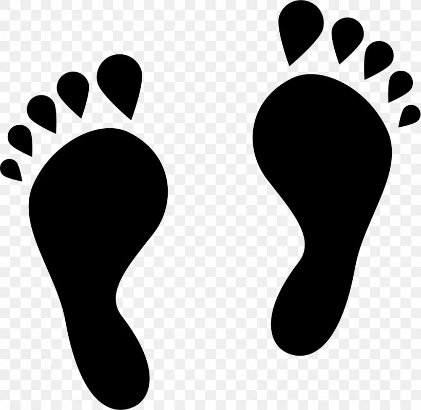 Footprint Barefoot Clip Art, PNG, 981x956px, Footprint, Barefoot, Barefoot Running, Black, Black And White Download Free