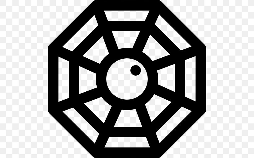Bagua Feng Shui Symbol Clip Art, PNG, 512x512px, Bagua, Area, Black And White, Dreamcatcher, Feng Shui Download Free