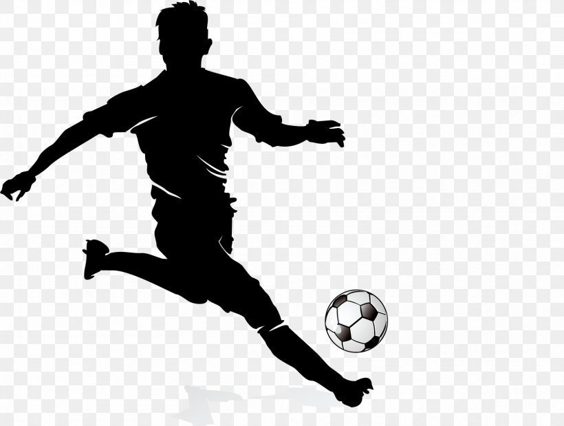 Football Player Dribbling, PNG, 1664x1258px, Football, Ball, Black And White, Dribbling, Football Player Download Free