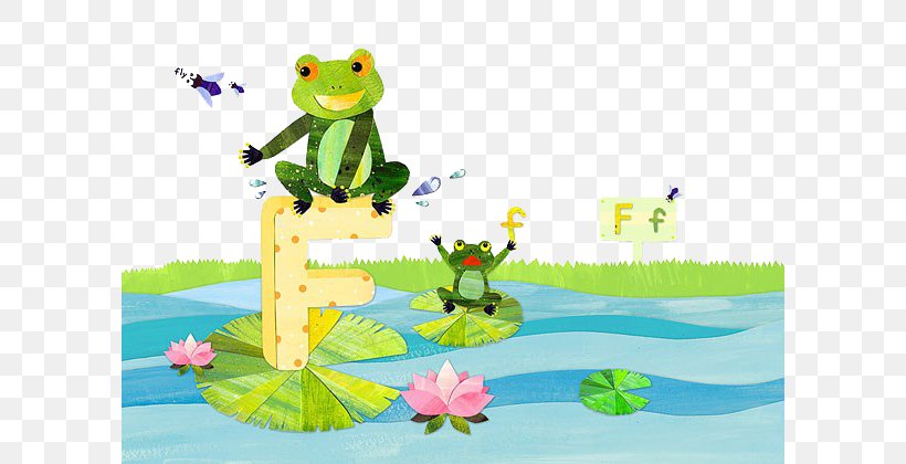 Frog Cartoon Drawing Illustration, PNG, 600x420px, Frog, Amphibian, Art, Cartoon, Drawing Download Free