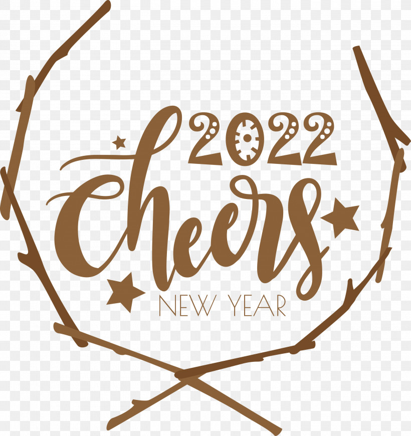 2022 Cheers 2022 Happy New Year Happy 2022 New Year, PNG, 2827x3000px, Logo, Calligraphy, Flower, Geometry, Line Download Free