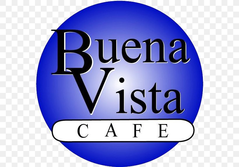 Buena Vista Cafe Restaurant Logo Menu, PNG, 574x575px, Restaurant, Area, Blue, Brand, Cafe Download Free