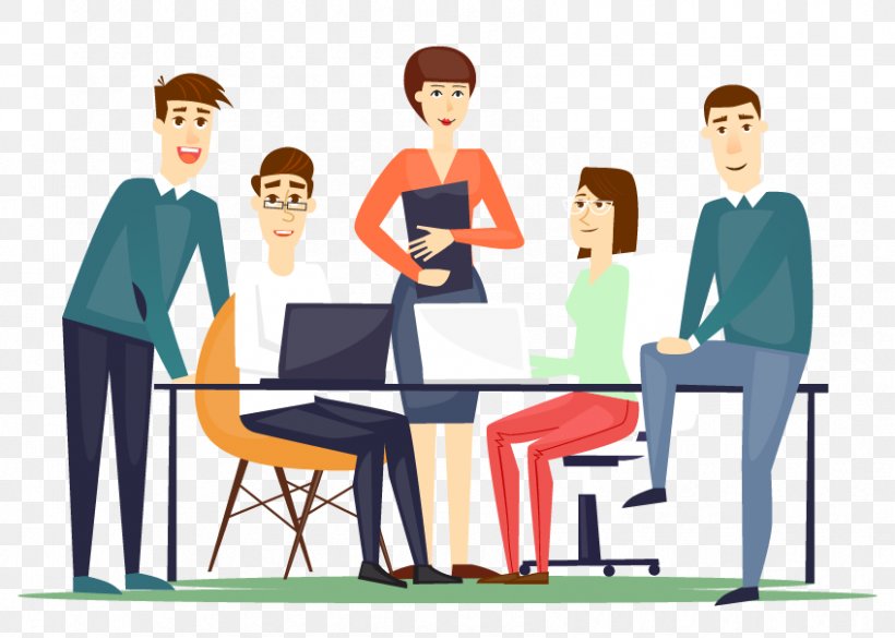 Royalty-free Illustration Vector Graphics Teamwork Stock Photography, PNG, 848x605px, Royaltyfree, Business, Collaboration, Communication, Conversation Download Free