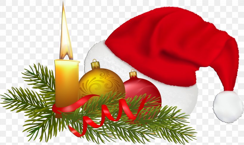 Santa Claus Christmas Card Clip Art, PNG, 3069x1828px, Santa Claus, Candle, Christmas, Christmas Card, Christmas Decoration Download Free