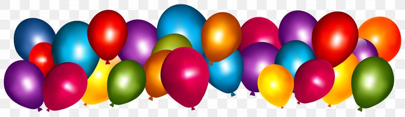 Balloon Confetti Party Birthday Clip Art, PNG, 6152x1785px, Balloon, Birthday, Confetti, Easter Egg, Gas Balloon Download Free
