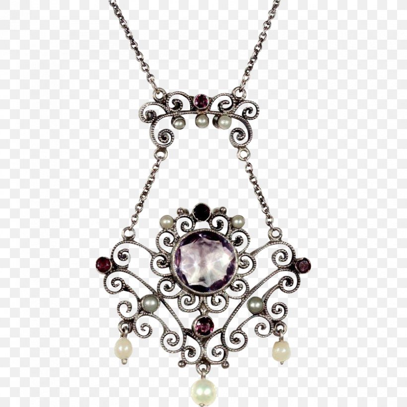 Locket Necklace Silver Gemstone Amethyst, PNG, 837x837px, Locket, Amber, Amethyst, Antique, Body Jewelry Download Free