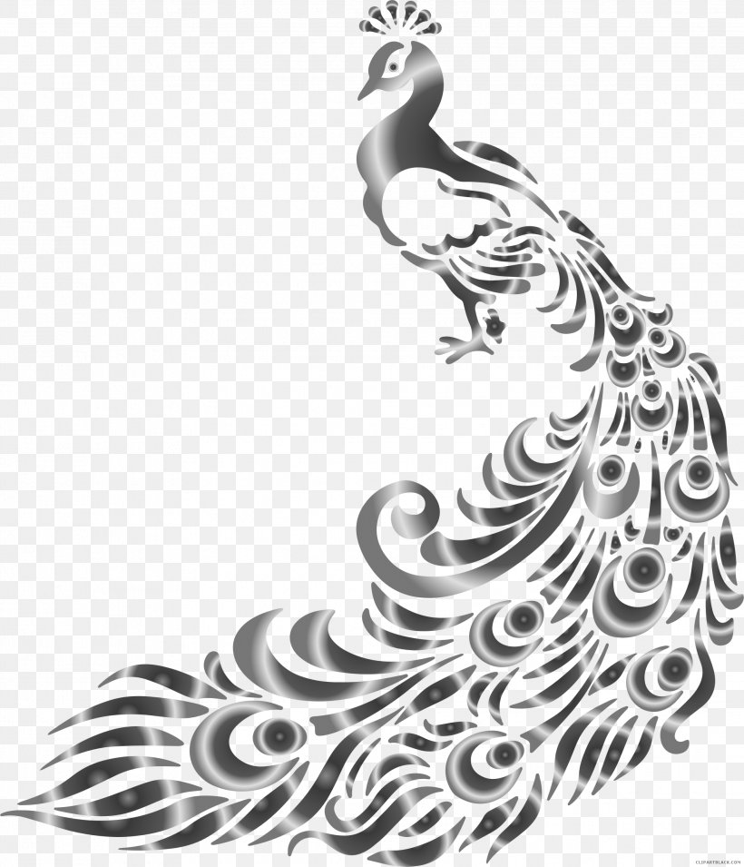 Borders And Frames Peafowl Clip Art Image Drawing, PNG, 2062x2402px, Borders And Frames, Art, Beak, Bird, Black And White Download Free