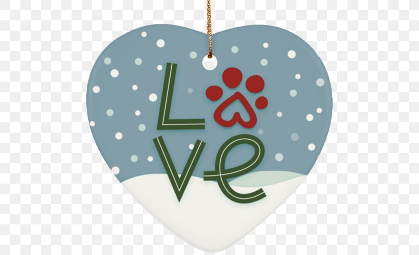 Christmas Ornament Christmas Day, PNG, 500x500px, Christmas Ornament, Christmas Day, Christmas Decoration, Green, Heart Download Free