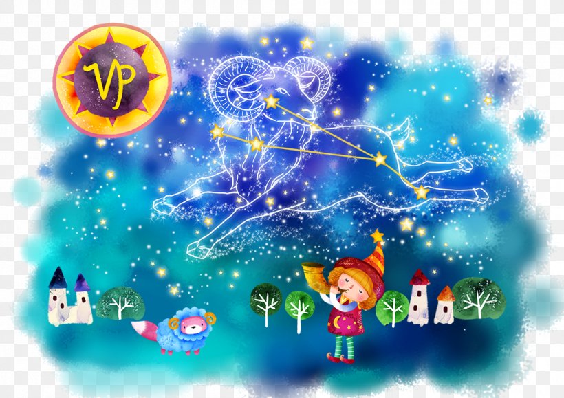 Constellation Scorpius Cartoon Aries Illustration, PNG, 1000x707px, Constellation, Aquarius, Aries, Blue, Cancer Download Free