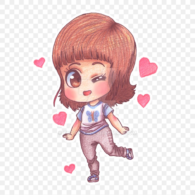 Brown Hair Pink M Doll Clip Art, PNG, 600x821px, Watercolor, Cartoon, Flower, Frame, Heart Download Free