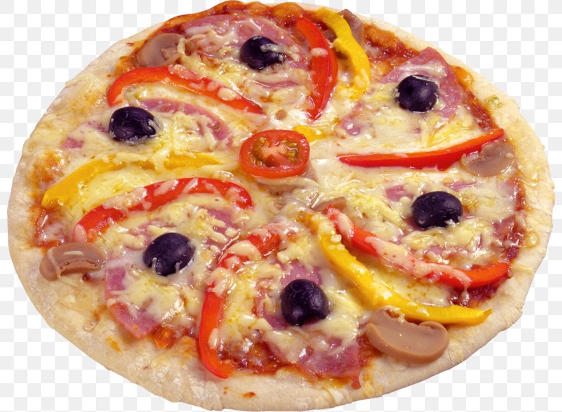 California-style Pizza Sicilian Pizza Fast Food Ham, PNG, 800x602px, Californiastyle Pizza, American Food, California Style Pizza, Cheese, Cuisine Download Free