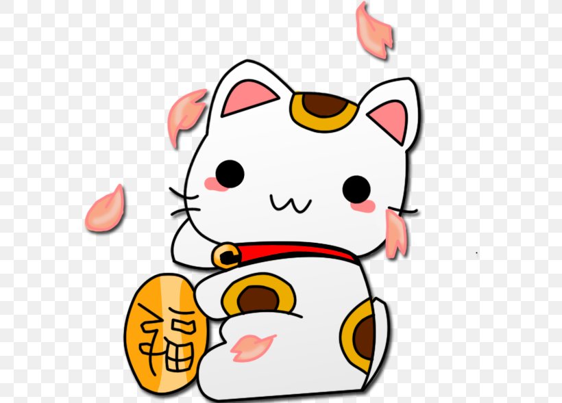 Cat Maneki-neko Luck, PNG, 576x589px, Cat, Artwork, Emoji, Emoticon, Fanpopcom Download Free
