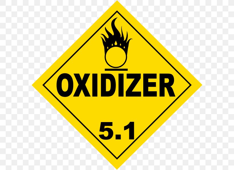 Dangerous Goods Oxidizing Agent Placard United States Department Of Transportation Combustibility And Flammability, PNG, 600x596px, Dangerous Goods, Adhesive, Area, Brand, Combustibility And Flammability Download Free