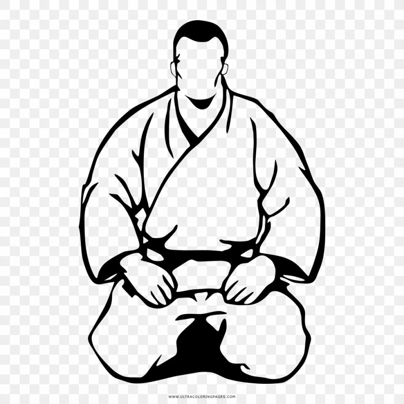 Drawing Coloring Book Judo Line Art Clip Art, PNG, 1000x1000px, Drawing, Arm, Art, Artwork, Black Download Free