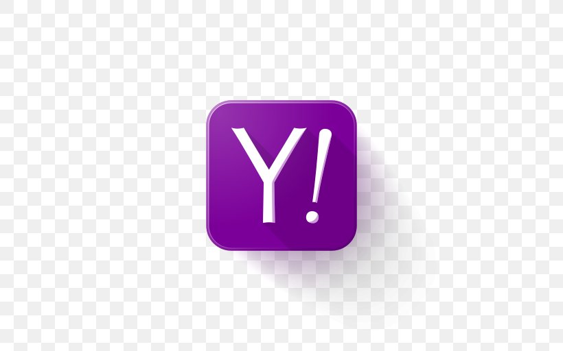 Logo Yahoo!, PNG, 512x512px, Logo, Brand, Purple, Rectangle, Violet Download Free