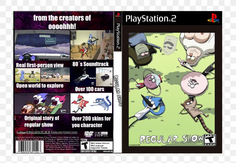 PlayStation 2 Rigby Mordecai Cartoon Network Game, PNG, 2133x1470px, Playstation 2, Cartoon, Cartoon Network, Comics, Drawing Download Free
