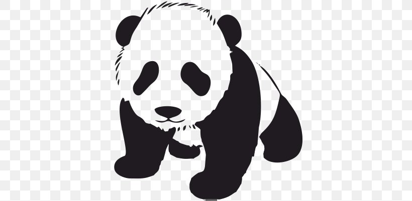 Giant Panda Bear Sticker Decal Child, PNG, 400x401px, Giant Panda, Animal, Bear, Black, Black And White Download Free