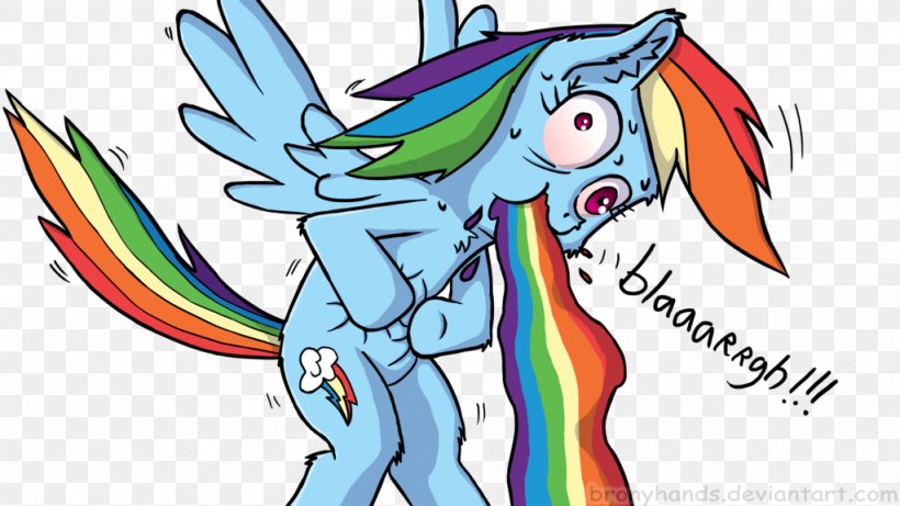 Vomiting Rainbow Dash Pony Equestria, PNG, 1024x576px, Watercolor, Cartoon, Flower, Frame, Heart Download Free