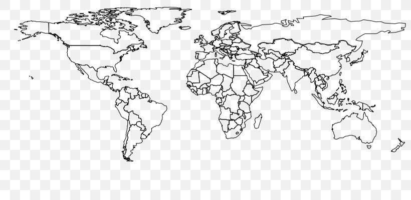 World Map World Map Geography, PNG, 800x400px, World, Amoebiasis, Area, Artwork, Black And White Download Free