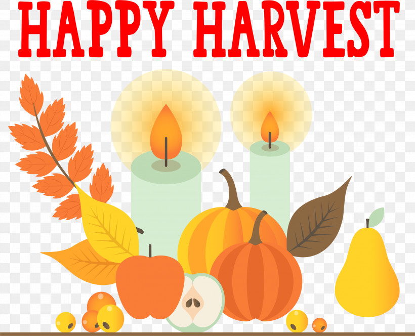 Happy Harvest, PNG, 2999x2431px, Happy Harvest, Drawing, Flat Design, Holiday, Thanksgiving Download Free