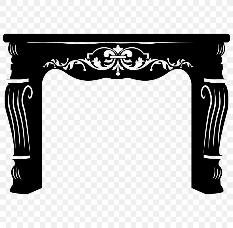Table Sticker Furniture Baroque Decal, PNG, 800x800px, Table, Adhesive, Baroque, Black, Black And White Download Free